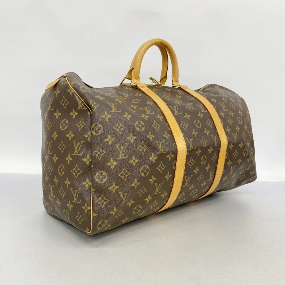 LOUIS VUITTON Brown Monogram Keepall 50 Boston Bag - Picture 2 of 10